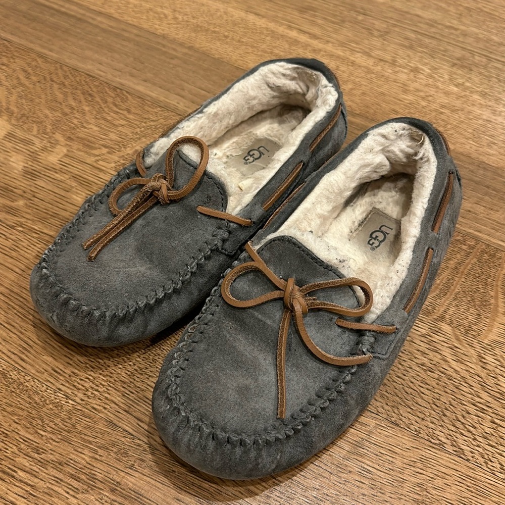 UGG Women's Dakota Moccasin Slippers in gray